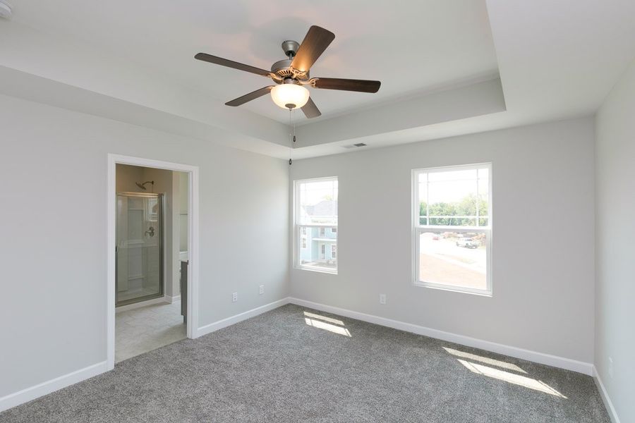 Representative unfurnished interior of a home built from the Dalton by Parkside Builders in The Parks of Mill Town, Chattanooga (Image 18).