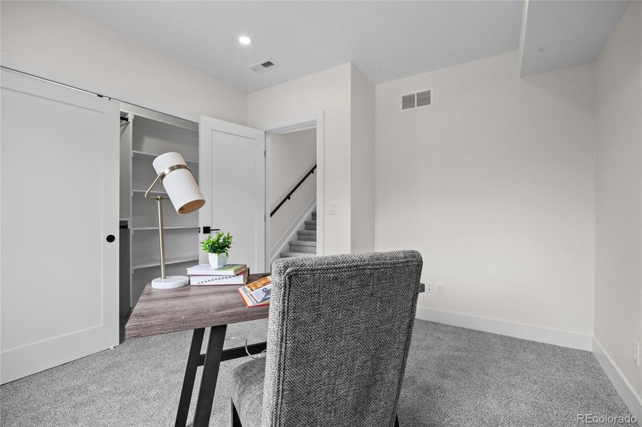 Furnished interior view inside a new home in , Denver (Image 7). Furnished interior view inside a new home in , Denver (Image 7).