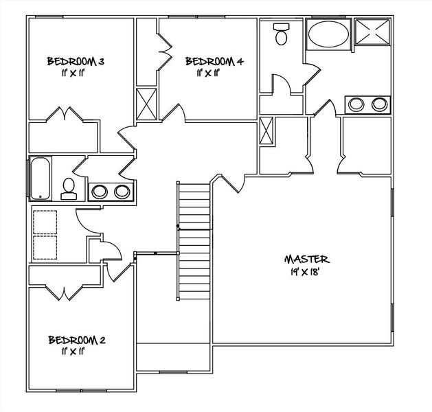 2D floor plan layout of this home in , Edgefield, SC (Image 3).