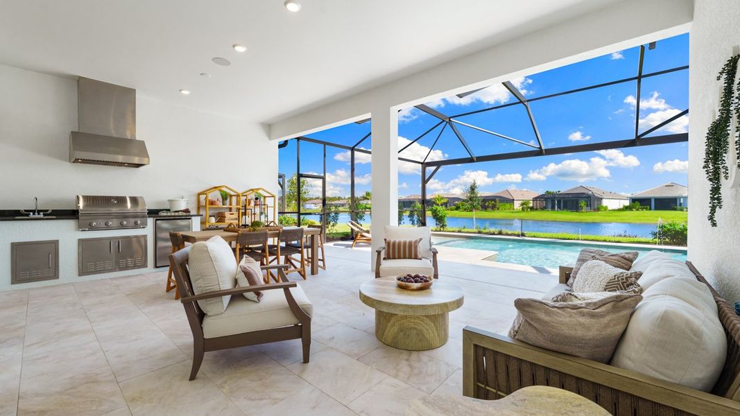 Representative exterior details of a home built from the Lazio II by Taylor Morrison in Esplanade by the Islands, Naples (Image 24).