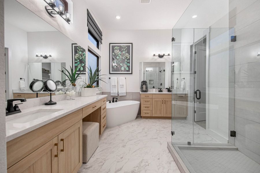 Furnished interior view inside a new home in Sweetwater, Austin (Image 15).