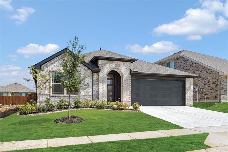 Front exterior of a new home in Eagle Glen Elements, Alvarado, TX, highlighting curb appeal (Image 26).