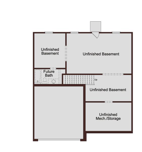 2D floor plan layout for the Lakewood by McKinley Homes in Highland Park, Stonecrest, GA (Image 8).
