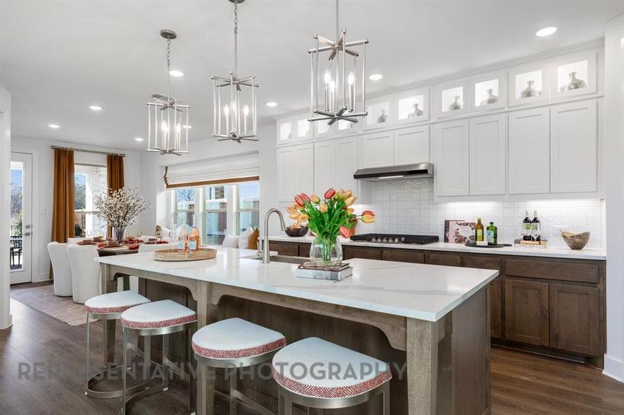 Furnished interior view inside a new home in Mosaic: 40ft. lots, Celina (Image 21).