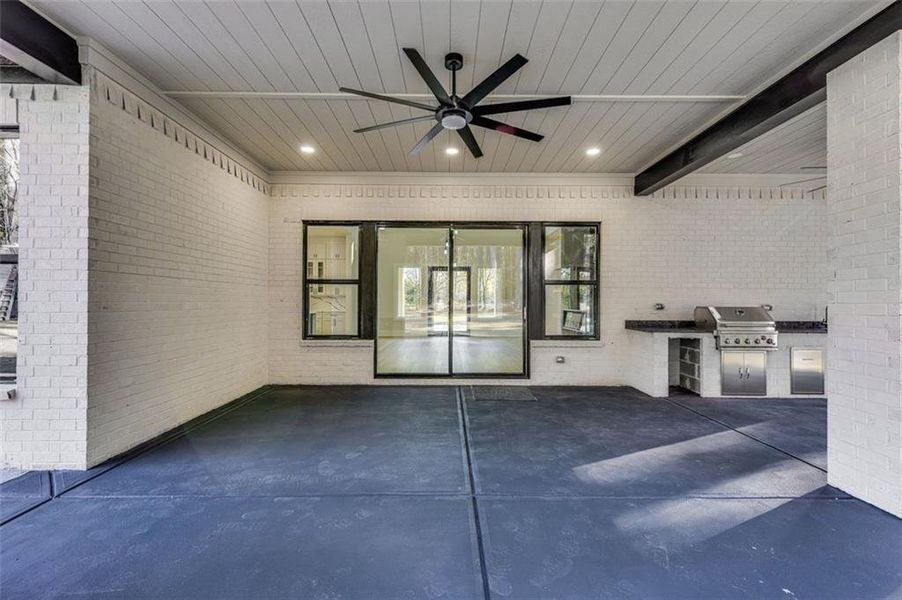 Exterior details and patio area of a home in , Monroe (Image 33).
