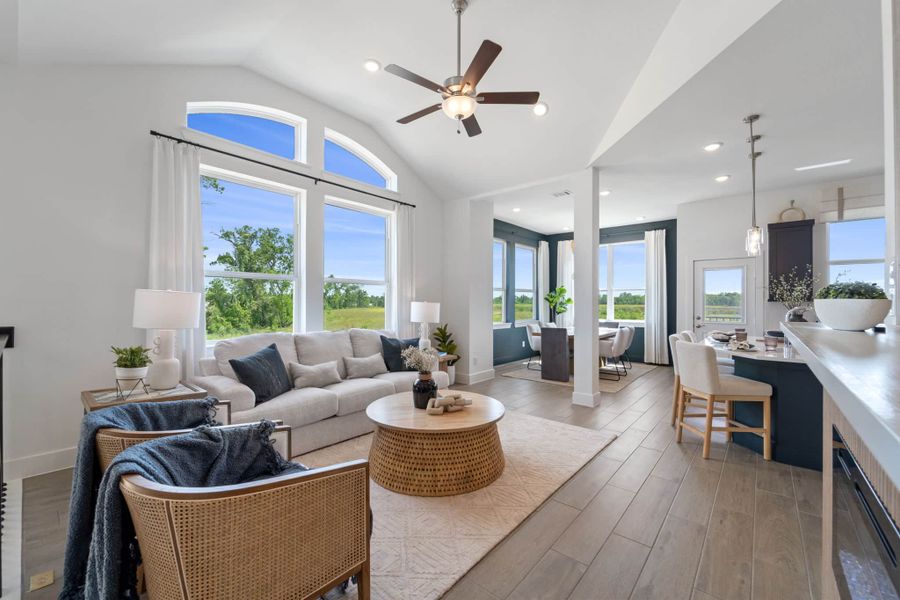 Furnished interior view inside a new home in Bridgeland, Cypress (Image 5).