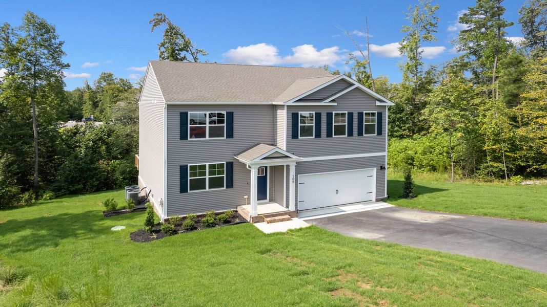 Front exterior of a new home in Tooley Harbor, Elizabeth City, NC, highlighting curb appeal (Image 2).