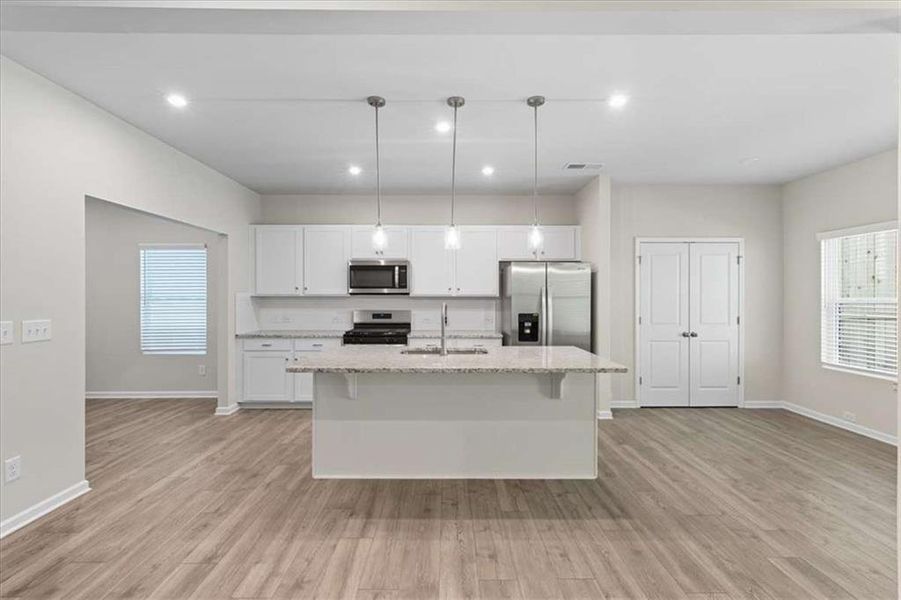 Furnished interior view inside a new home in Park Center Pointe, Austell (Image 4).
