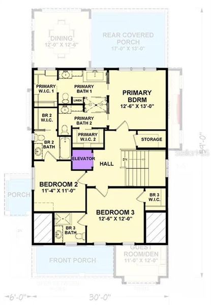 2D floor plan layout of this home in , Crystal River, FL (Image 4).