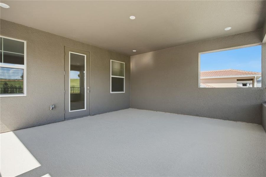 Exterior details and patio area of a home in Bella Collina, Montverde (Image 29).