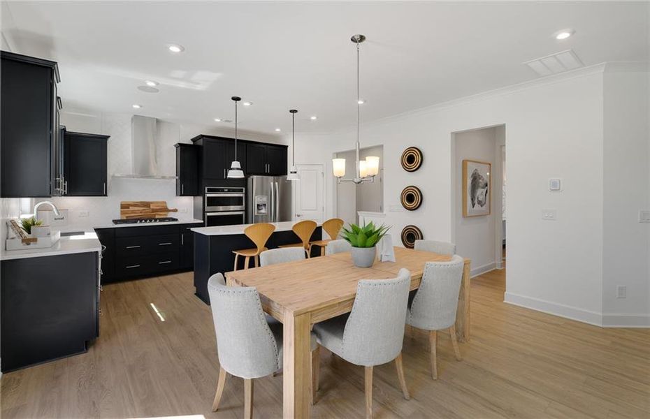 Furnished interior view inside a new home in Rose Creek, Cumming (Image 18).