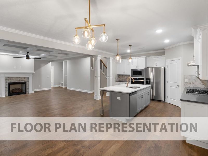 Representative furnished interior of a home built from the Winter Park by Ivey Homes in Crawford Creek, Grovetown (Image 5).