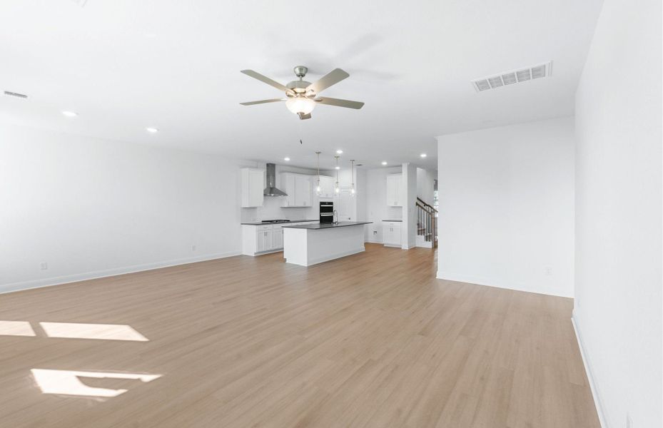 Spacious, unfurnished interior of a new home in Saddleback at Santa Rita Ranch, Liberty Hill (Image 54). Spacious, unfurnished interior of a new home in Saddleback at Santa Rita Ranch, Liberty Hill (Image 54).