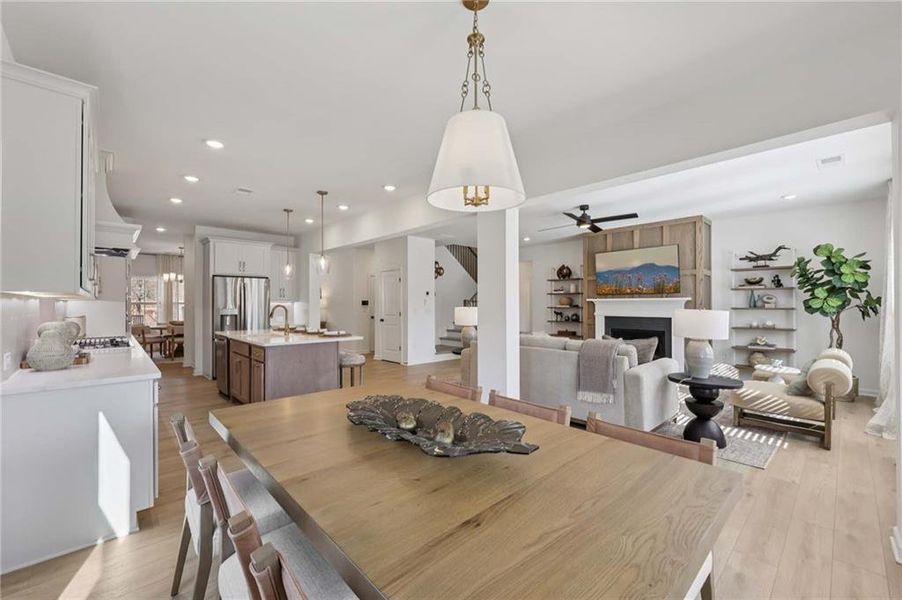 Furnished interior view inside a new home in Arbors at Richland Creek, Buford (Image 12).