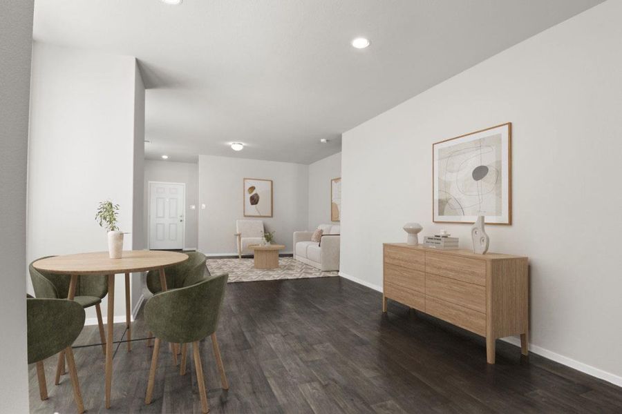 Furnished interior view inside a new home in Casetta Ranch, Kyle (Image 14).