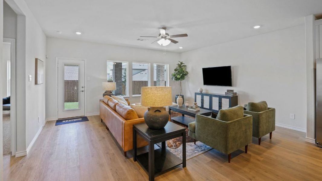 Furnished interior view inside a new home in Prairie Oaks, Oak Point (Image 8).
