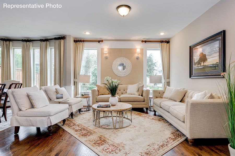 Representative furnished interior of a home built from the Downton Abbey by Grand Homes in Grand Oaks, Celina (Image 4).