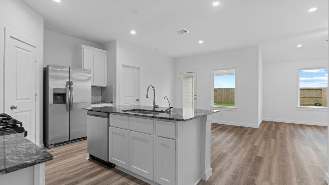Furnished interior view inside a new home in Watermark, Alvin (Image 7).