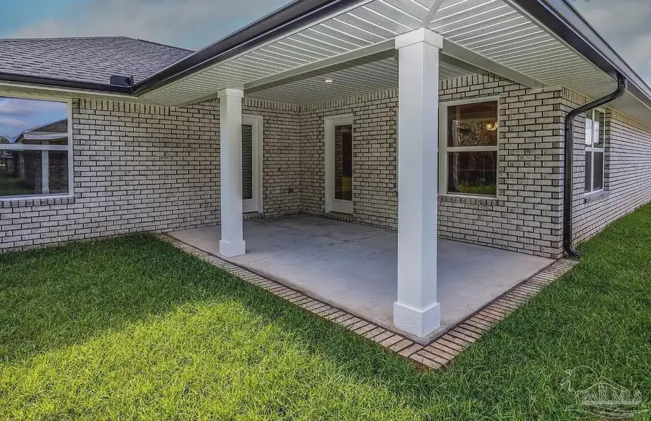 Exterior details and patio area of a home in Hidden Pines, Milton (Image 3). Exterior details and patio area of a home in Hidden Pines, Milton (Image 3).