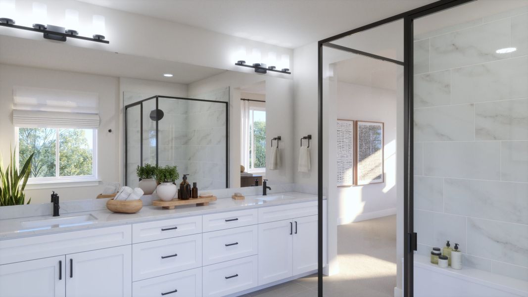 Representative furnished interior of a home built from the 4 by Trumark Homes in Independence, Elizabeth (Image 11).