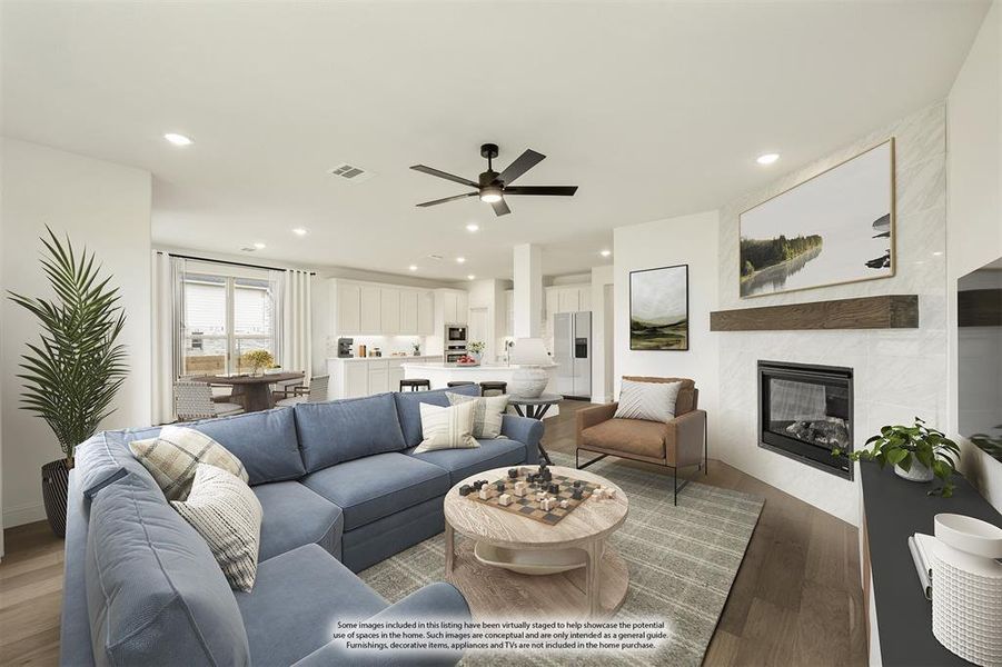 Furnished interior view inside a new home in Painted Tree Woodland District 50, McKinney (Image 11). Furnished interior view inside a new home in Painted Tree Woodland District 50, McKinney (Image 11).