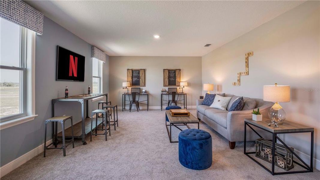 Model home - actual features may vary.