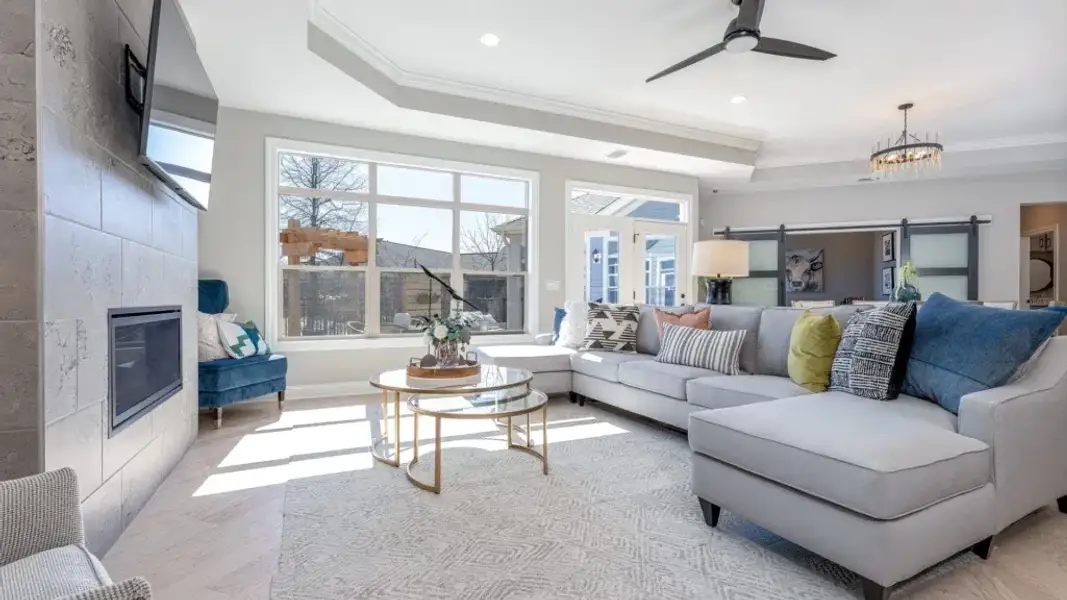 Representative furnished interior of a home built from the Promenade by Eastman Homes in The Courtyards at Lupton Village, Fort Lupton (Image 33).