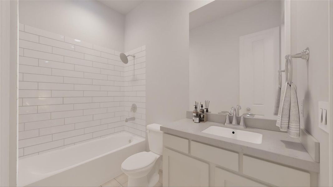 Furnished interior view inside a new home in Oakberry Trails, Waller (Image 24).