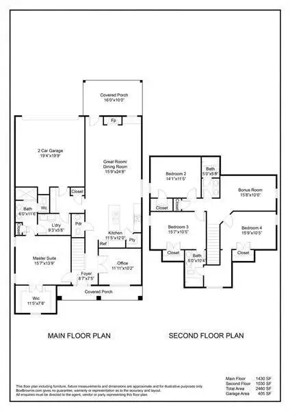 2D floor plan layout of this home in Ferguson Corners, Emerson, GA (Image 5).