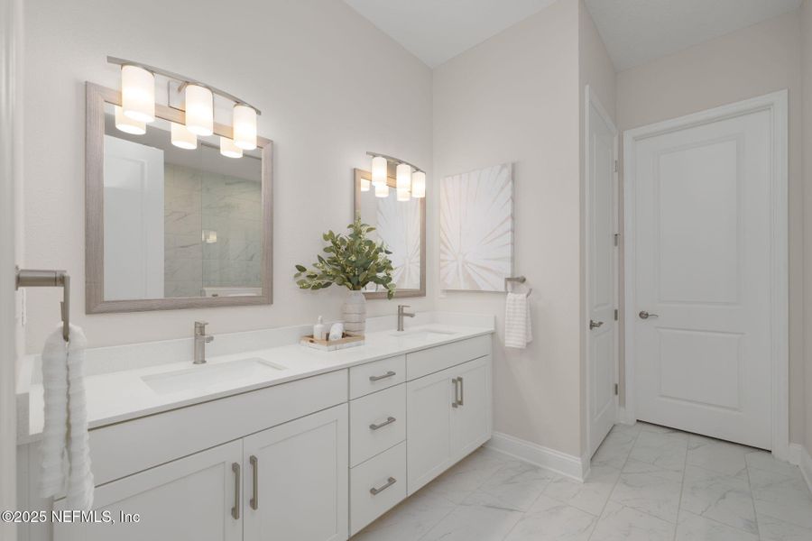 Furnished interior view inside a new home in , St. Johns (Image 11).