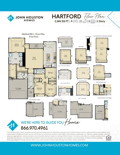 2D floor plan layout for the Hartford by John Houston Homes in Hayes Crossing, Midlothian, TX (Image 4). 2D floor plan layout for the Hartford by John Houston Homes in Hayes Crossing, Midlothian, TX (Image 4).