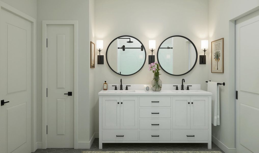 Furnished interior view inside a new home in K. Hovnanian's® Four Seasons at Lakes of Cane Bay, Summerville (Image 5).