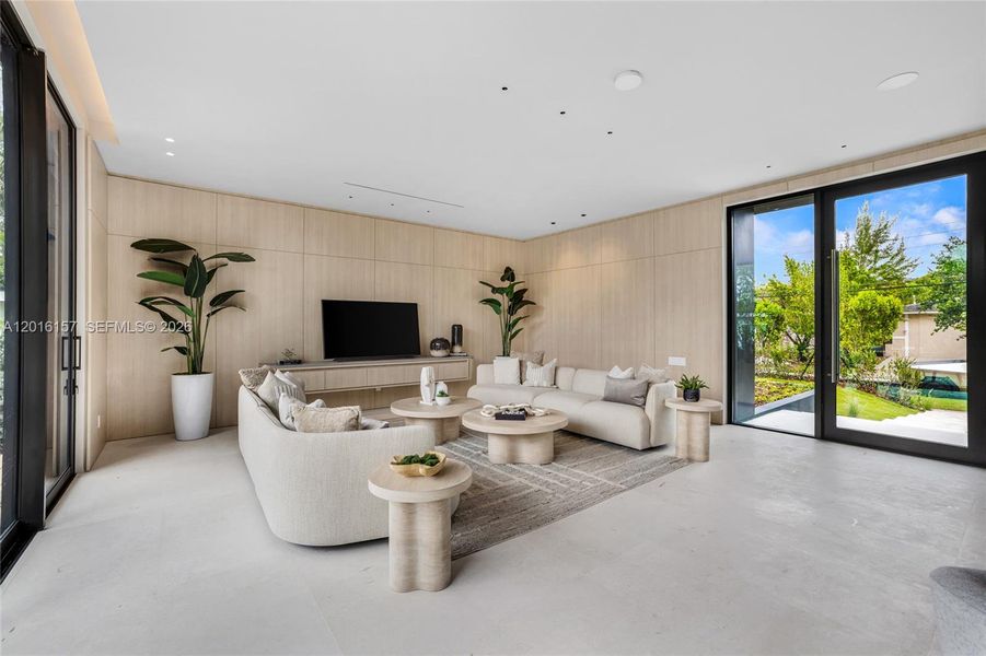 Furnished interior view inside a new home in , Miami Beach (Image 59).