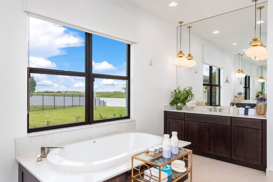 Representative furnished interior of a home built from the Tivoli by GL Homes in Valencia Parc at Riverland, Port St. Lucie (Image 17).