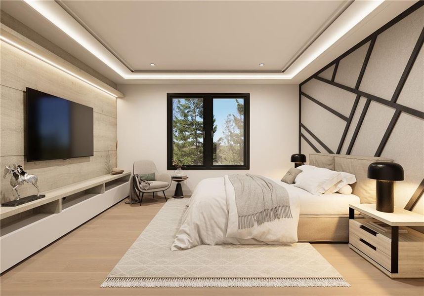 Furnished interior view inside a new home in , Fairburn (Image 12).
