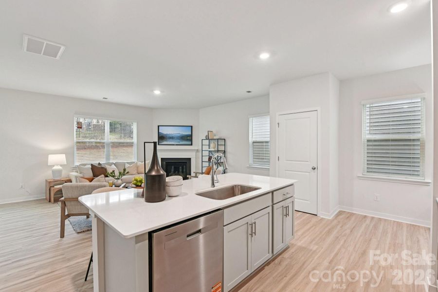 Furnished interior view inside a new home in The Hamptons at Hickory, Hickory (Image 9).