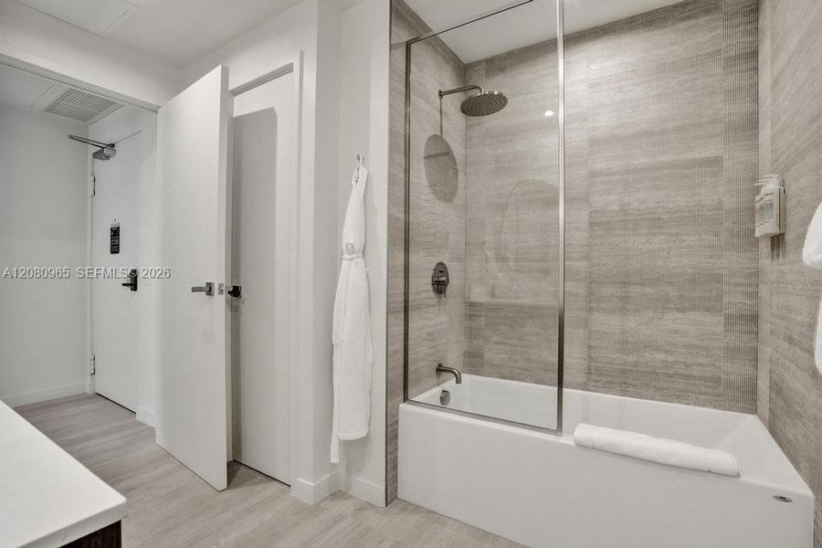 Furnished interior view inside a new home in , Miami (Image 28).