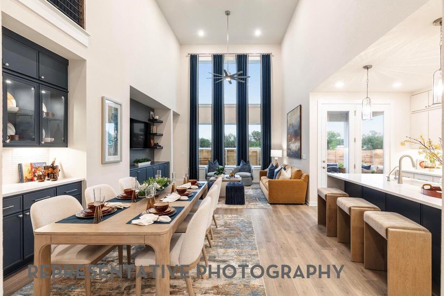 Furnished interior view inside a new home in Palmera Ridge, Leander (Image 16).