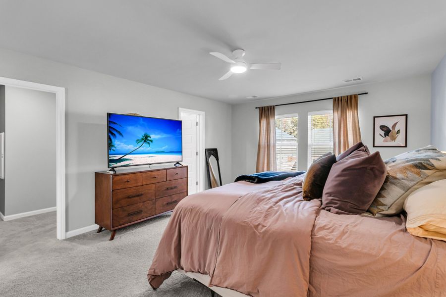 Furnished interior view inside a new home in Sweetgrass at Summers Corner: Arbor Collection, Summerville (Image 6). Furnished interior view inside a new home in Sweetgrass at Summers Corner: Arbor Collection, Summerville (Image 6).