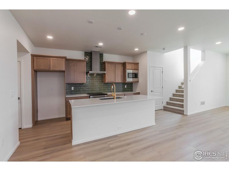 Furnished interior view inside a new home in Trailside Story Collection - Single Family Homes, Timnath (Image 10).
