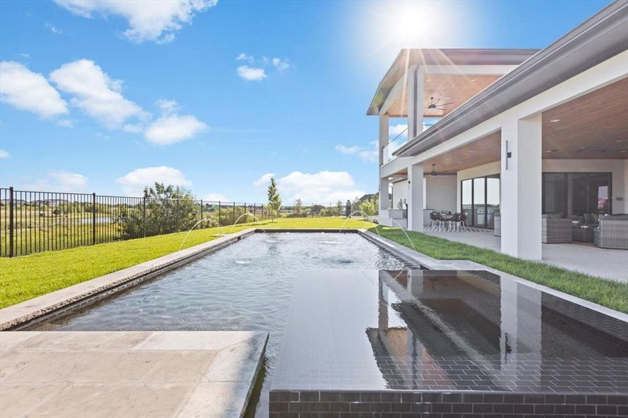 Front exterior of a new home in , Aledo, TX, highlighting curb appeal (Image 19).