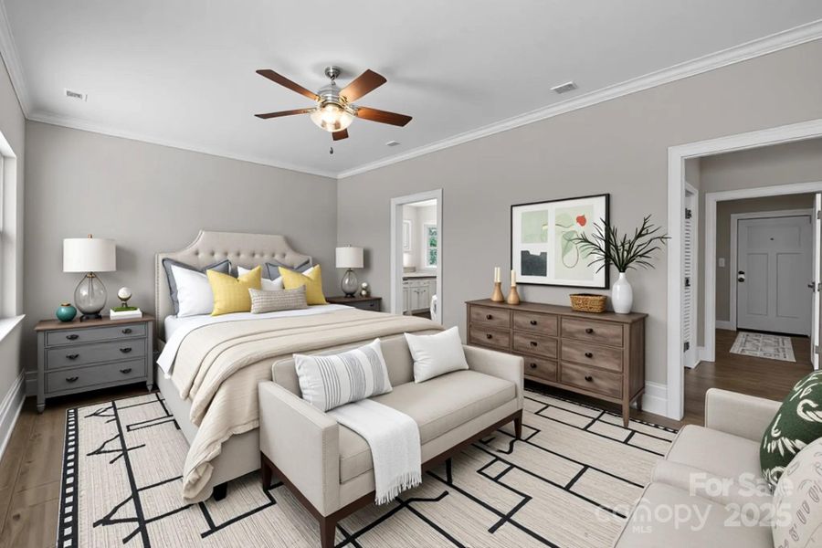 Furnished interior view inside a new home in , Monroe (Image 10).