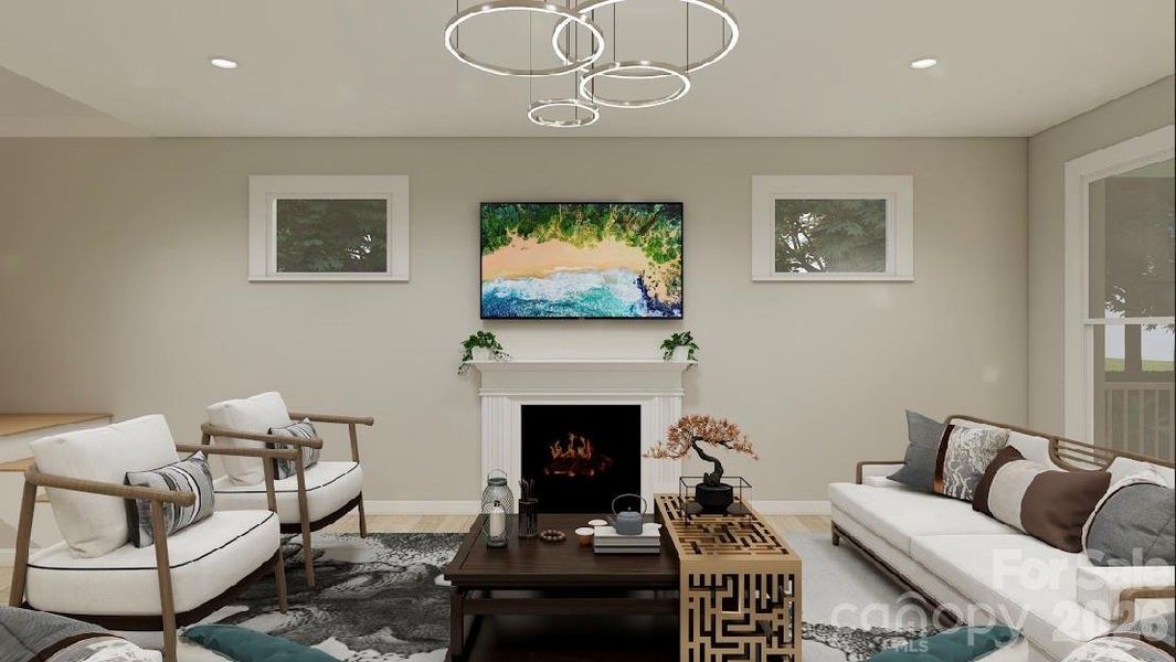 Furnished interior view inside a new home in , Lenoir (Image 8).