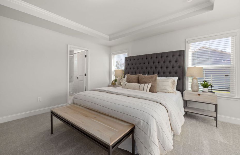 Furnished interior view inside a new home in Browning Stables, Wendell (Image 11).