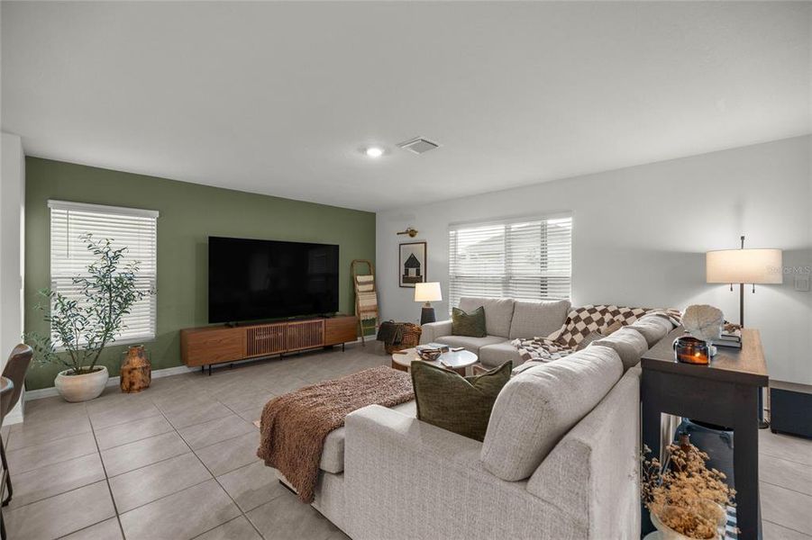 Furnished interior view inside a new home in Ocala Crossings South, Ocala (Image 31). Furnished interior view inside a new home in Ocala Crossings South, Ocala (Image 31).