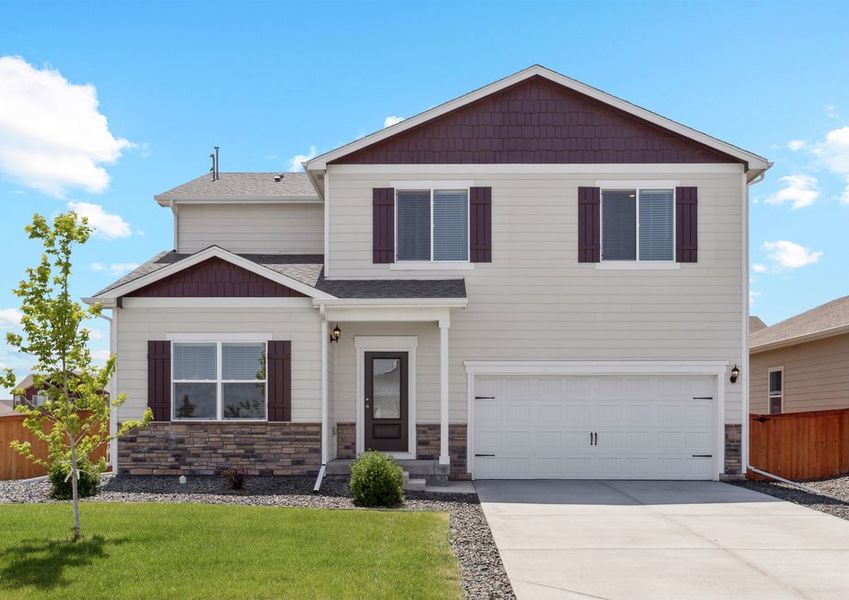 The Roosevelt is a beautiful two story home.