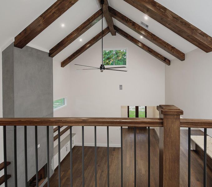 Second Floor Catwalk Overlooking the Great Room Second Floor Catwalk Overlooking the Great Room