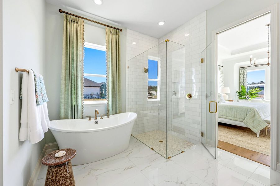 Furnished interior view inside a new home in Amelia National Country Club, Fernandina Beach (Image 38).