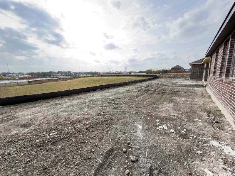 Backyard Construction Progress