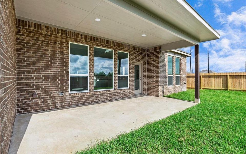 Exterior details and patio area of a home in High Park Hill, Arrington (Image 3).